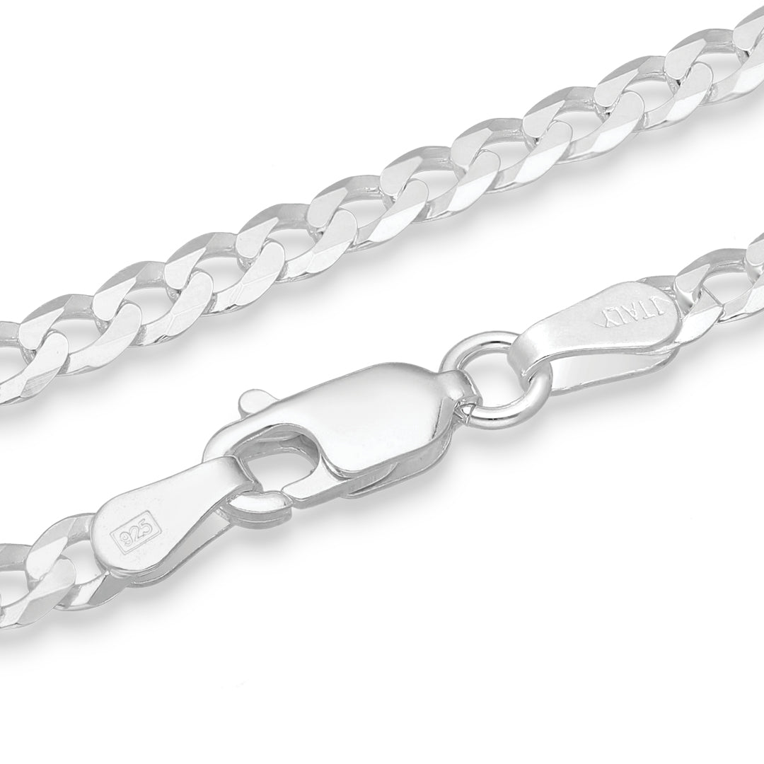 925 Sterling Silver Cuban Chain - 5mm | Engravd Co | Personalised Jewellery | Bracelets, Necklaces, Cufflinks, Hip Flasks
