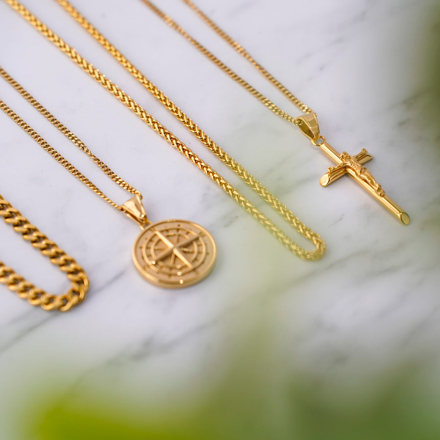 Gold Engravd Compass Necklace | Engravd Co | Personalised Jewellery | Bracelets, Necklaces, Cufflinks, Hip Flasks