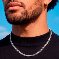 Silver Cuban Link Chain - 4mm