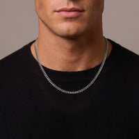 Silver Cuban Link Chain - 4mm