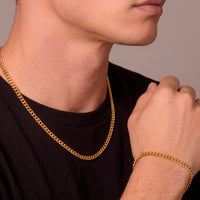 Gold Cuban Link Bracelet - 5mm | Engravd Co | Personalised Jewellery | Bracelets, Necklaces, Cufflinks, Hip Flasks
