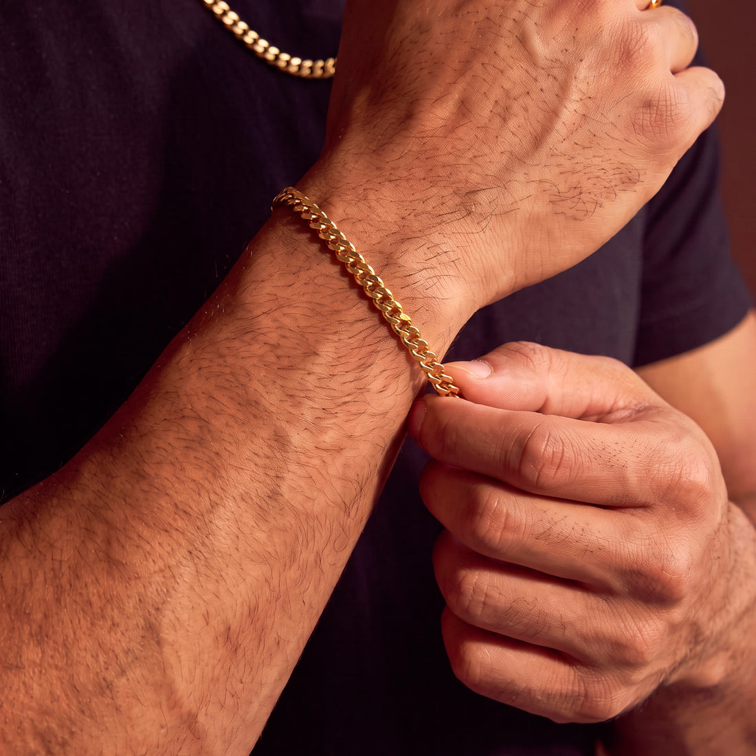 Gold Cuban Link Bracelet - 5mm | Engravd Co | Personalised Jewellery | Bracelets, Necklaces, Cufflinks, Hip Flasks