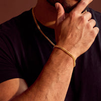 Gold Cuban Link Bracelet - 5mm | Engravd Co | Personalised Jewellery | Bracelets, Necklaces, Cufflinks, Hip Flasks