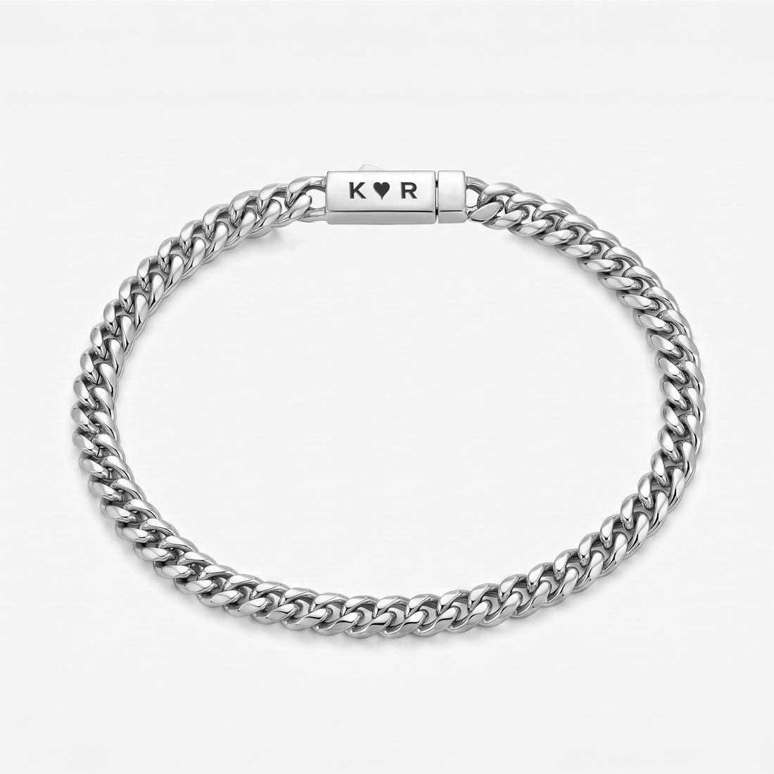 Silver Cuban Link Bracelet - 5mm | Engravd Co | Personalised Jewellery | Bracelets, Necklaces, Cufflinks, Hip Flasks
