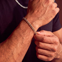Silver Cuban Link Bracelet - 5mm | Engravd Co | Personalised Jewellery | Bracelets, Necklaces, Cufflinks, Hip Flasks