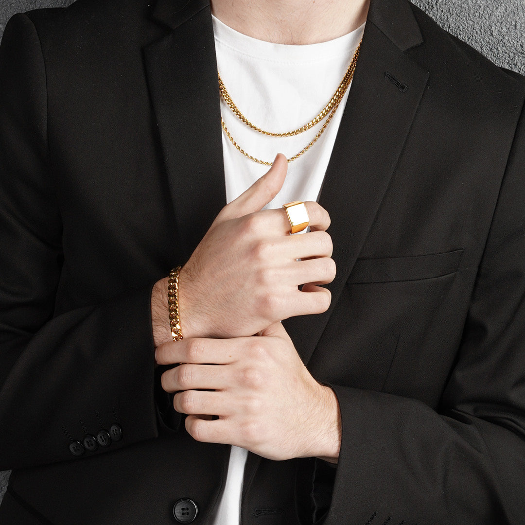 Gold Rope Chain - 3mm | Engravd Co | Personalised Jewellery | Bracelets, Necklaces, Cufflinks, Hip Flasks