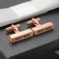 Engravd Solid Cuboid Cuff link set