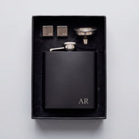 Engravd Hip Flask and Cuff Link Set | Engravd Co | Personalised Jewellery | Bracelets, Necklaces, Cufflinks, Hip Flasks