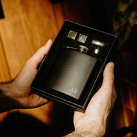 Engravd Hip Flask and Cuff Link Set