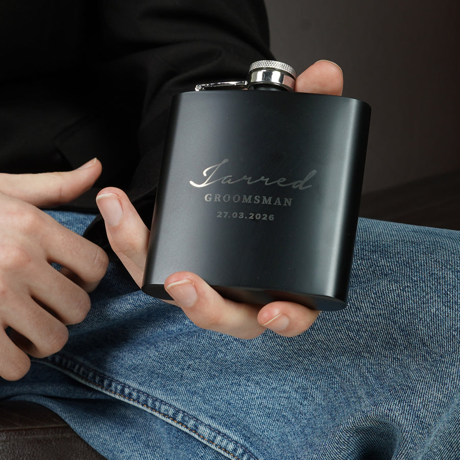 Engravd 5 x Hip Flask sets - Name/Title/Date | Engravd Co | Personalised Jewellery | Bracelets, Necklaces, Cufflinks, Hip Flasks