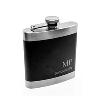 Premium Two-Tone Steel Hip Flask and Gift box | Engravd Co | Personalised Jewellery | Bracelets, Necklaces, Cufflinks, Hip Flasks