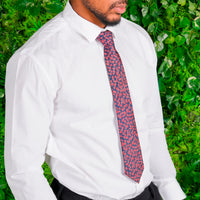 Crimson Bloom Tie