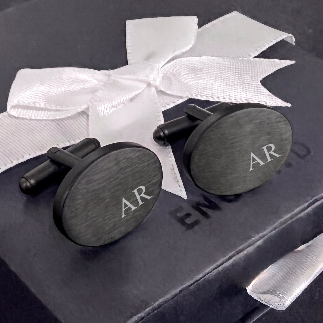 Engravd Oval Custom Cuff link set: Design 2 | Engravd Co | Personalised Jewellery | Bracelets, Necklaces, Cufflinks, Hip Flasks