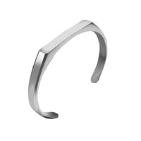 Silver Engravd Signet Cuff