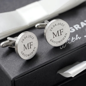 Bundle Gift: Silver Cuff Link Set