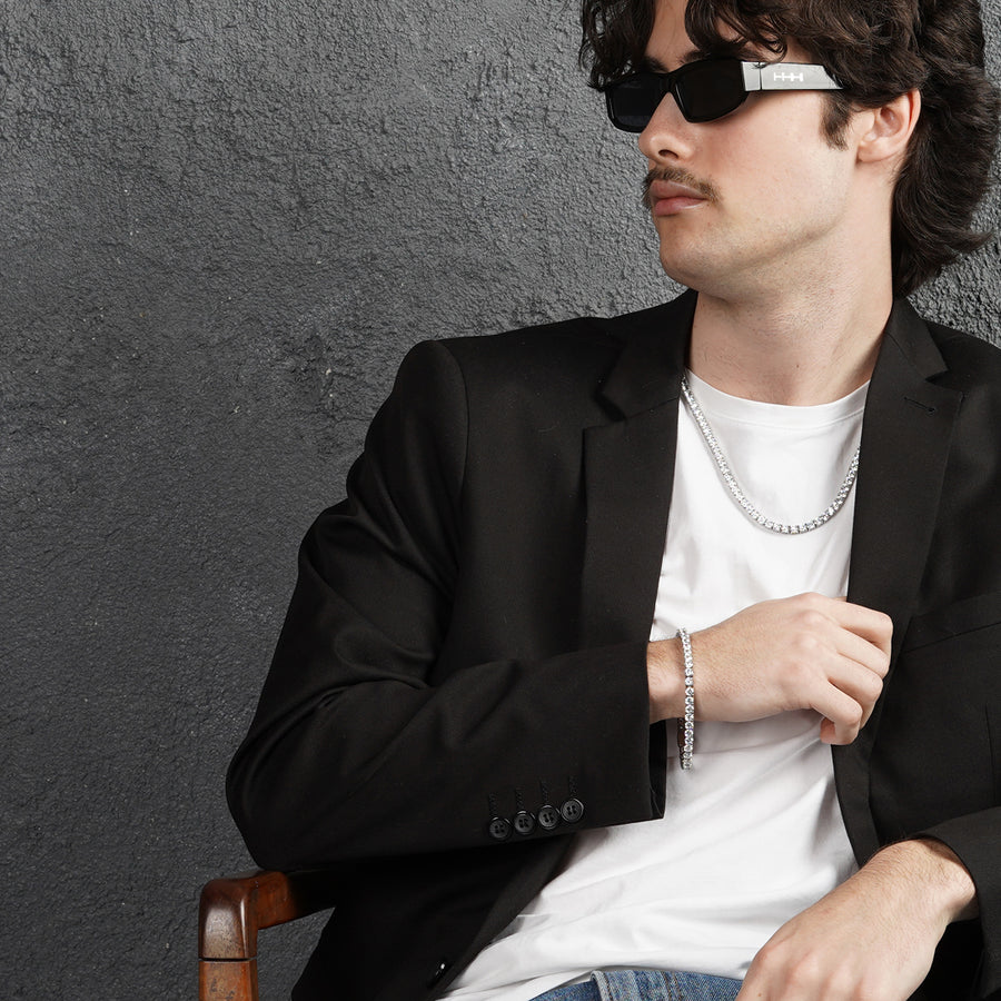 Silver Tennis Chain Bracelet | Engravd Co | Personalised Jewellery | Bracelets, Necklaces, Cufflinks, Hip Flasks