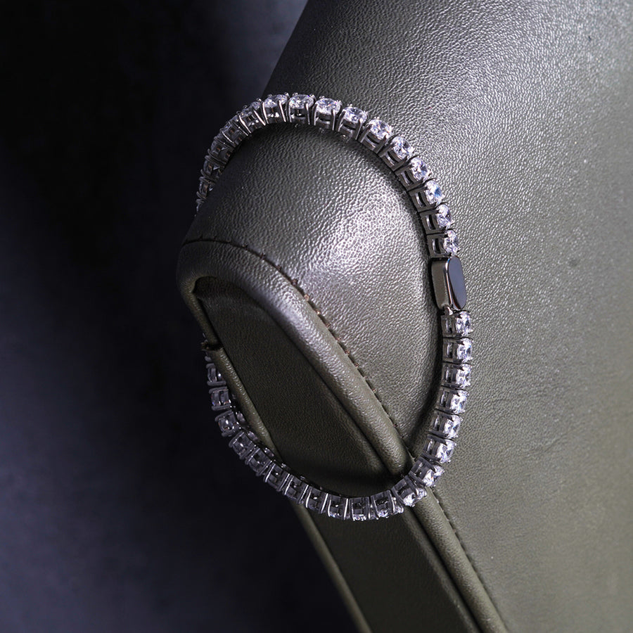 Silver Tennis Chain Bracelet | Engravd Co | Personalised Jewellery | Bracelets, Necklaces, Cufflinks, Hip Flasks