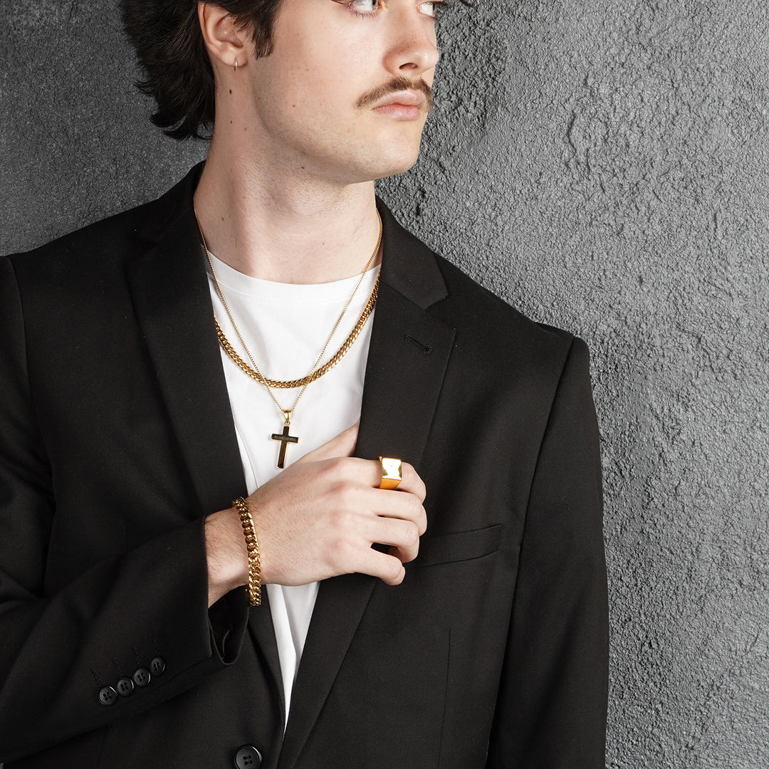 Gold Cuban Chain Bracelet | Engravd Co | Personalised Jewellery | Bracelets, Necklaces, Cufflinks, Hip Flasks