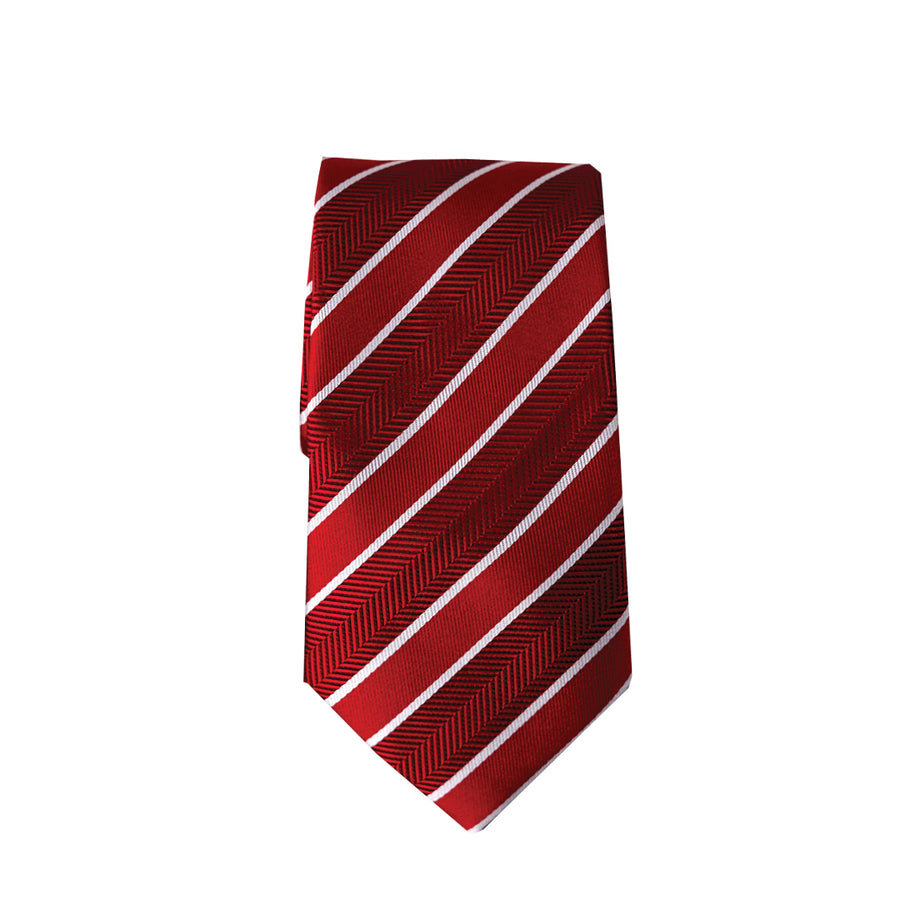 Cardinal Stripe Tie and Cufflink set