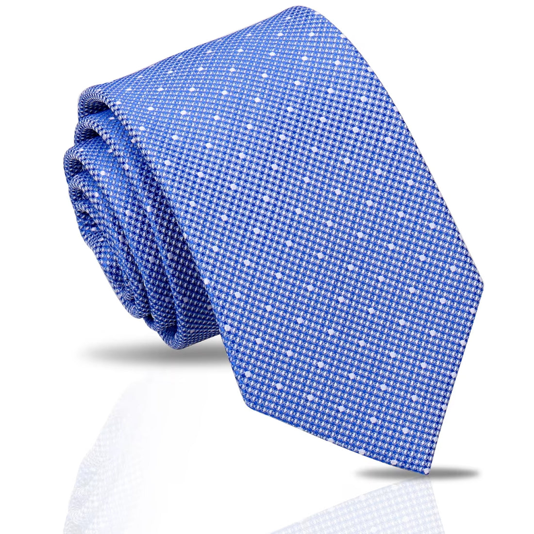 Blue Skylight Spot Tie | Engravd Co | Personalised Jewellery | Bracelets, Necklaces, Cufflinks, Hip Flasks
