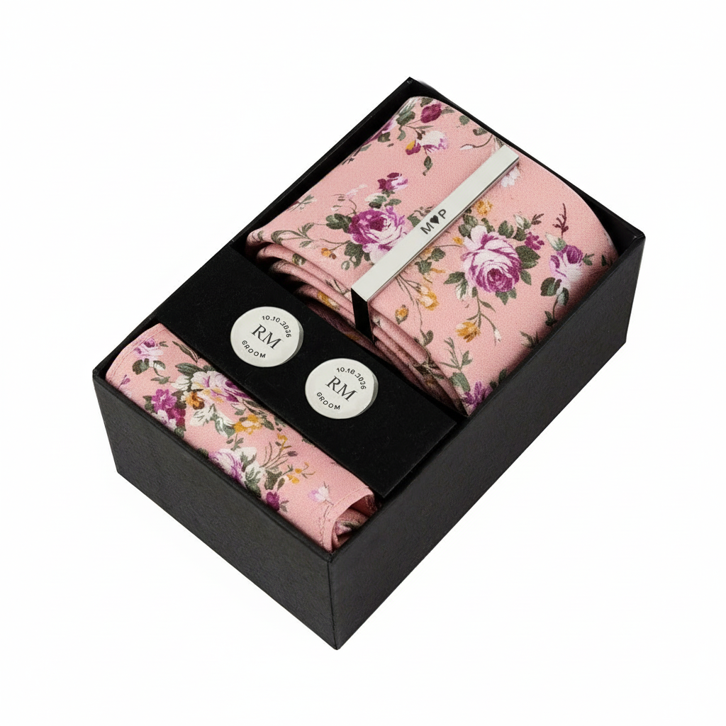 Melbourne Rose Tie | Engravd Co | Personalised Jewellery | Bracelets, Necklaces, Cufflinks, Hip Flasks
