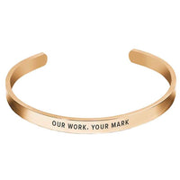 Gold Engravd Custom Cuff | Engravd Co | Personalised Jewellery | Bracelets, Necklaces, Cufflinks, Hip Flasks