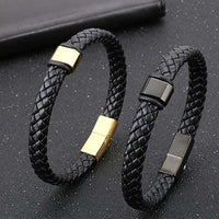 Black Engravd Braided Leather Bracelet | Engravd Co | Personalised Jewellery | Bracelets, Necklaces, Cufflinks, Hip Flasks