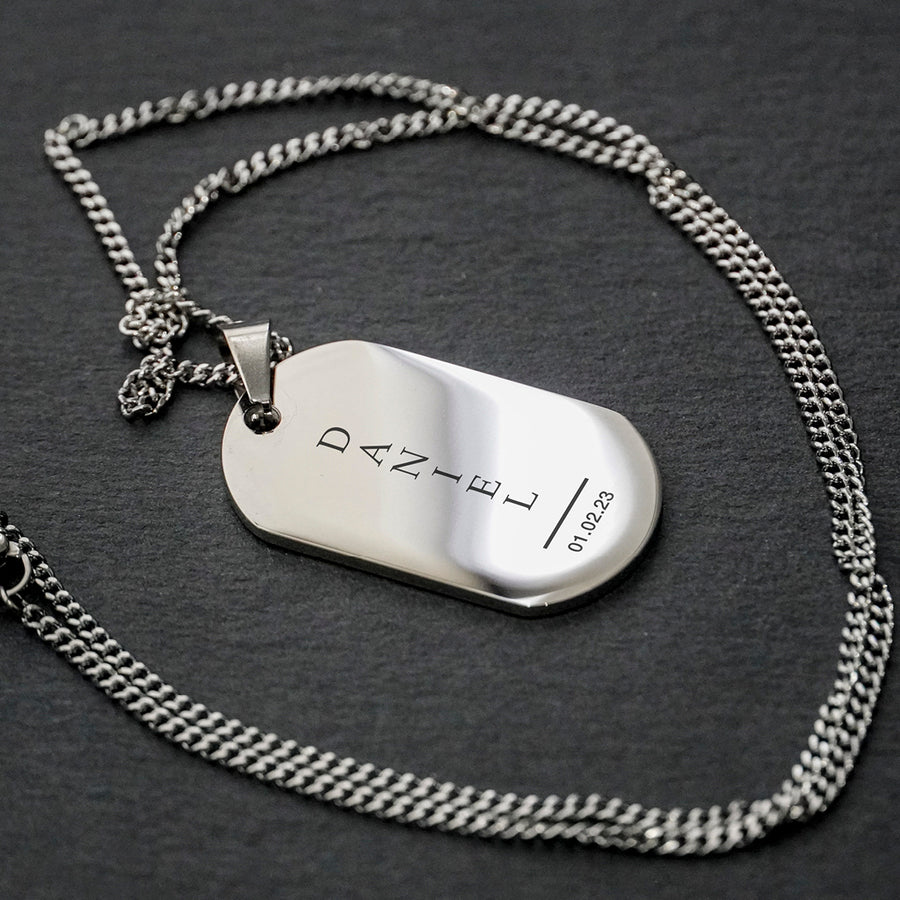 Dog Tag Necklace | Engravd Co | Personalised Jewellery | Bracelets, Necklaces, Cufflinks, Hip Flasks