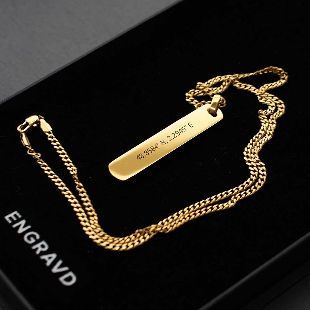 Gold Theo Necklace | Engravd Co | Personalised Jewellery | Bracelets, Necklaces, Cufflinks, Hip Flasks