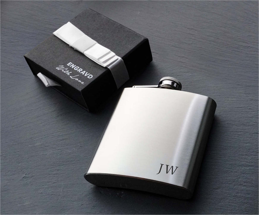 Engravd Hip Flask set: Design 1 | Engravd Co | Personalised Jewellery | Bracelets, Necklaces, Cufflinks, Hip Flasks