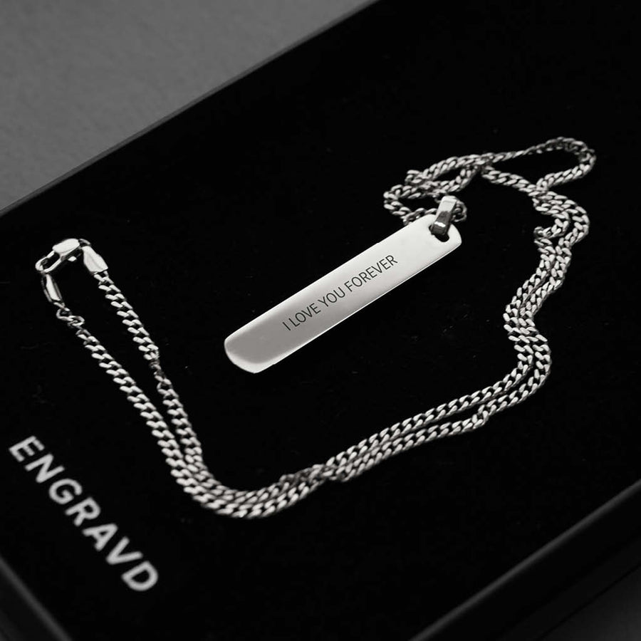 Silver Theo Necklace | Engravd Co | Personalised Jewellery | Bracelets, Necklaces, Cufflinks, Hip Flasks